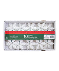 10-Light White Snowflake Light Set