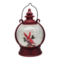 Cardinal Lighted Spinning Water Globe - Getting Ready To Fly