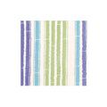 Bamboo Stripe Blue/Green - Cocktail Napkin