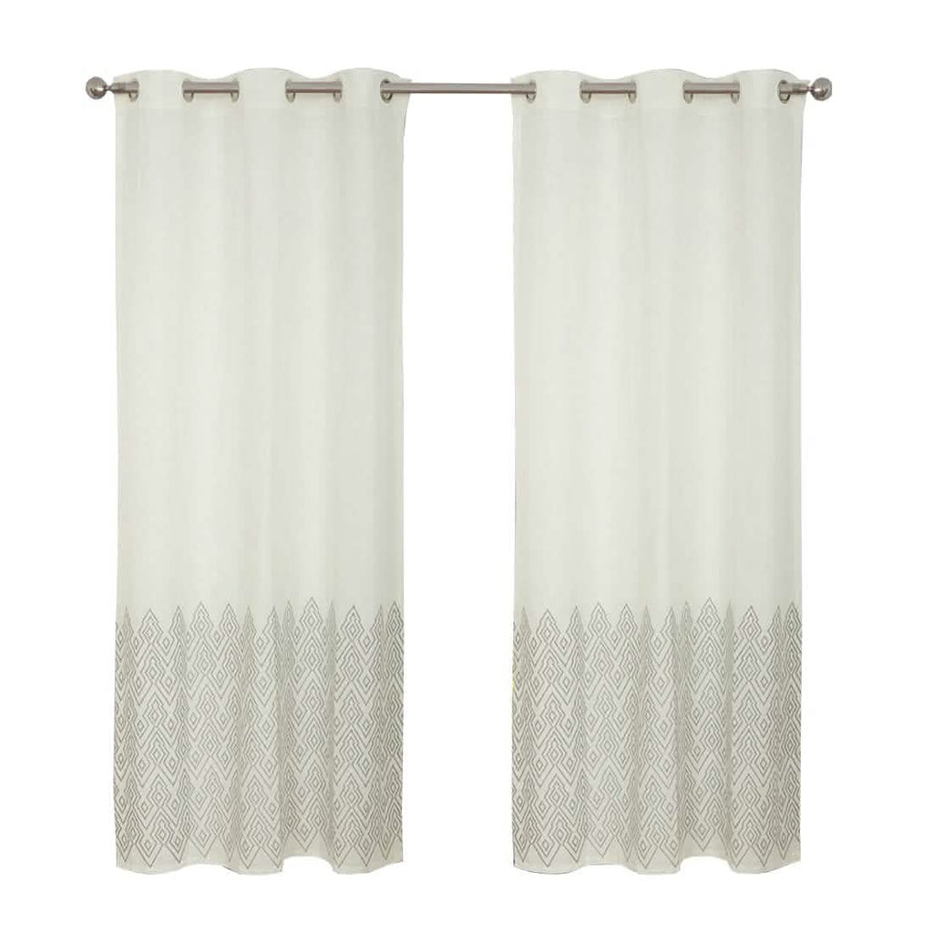2-Piece Set: Global Mali Embroidered Window Panel Pair