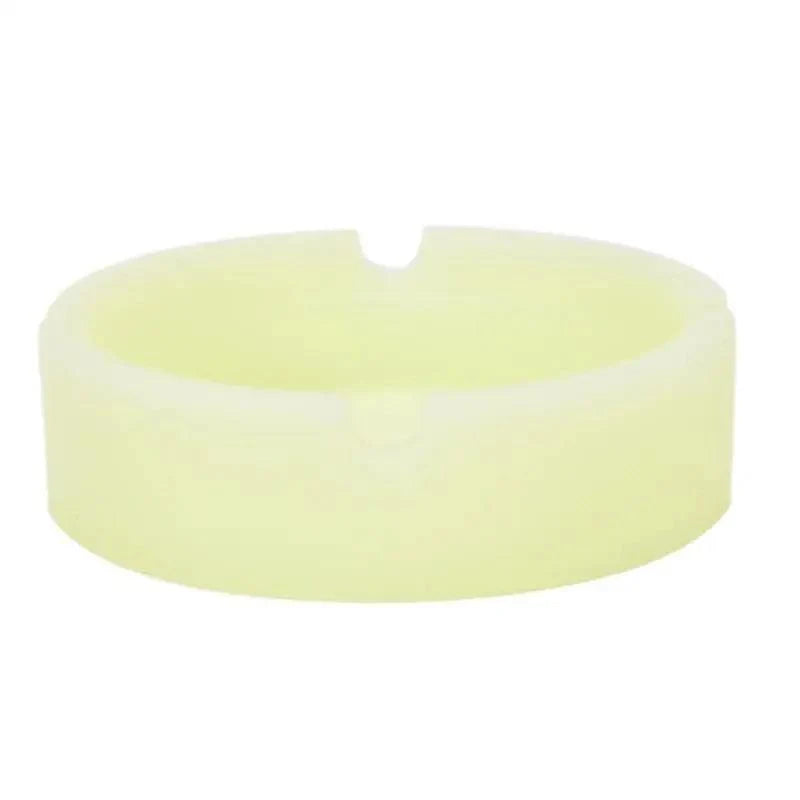 Glow In The Dark Ashtray For Smoking Cigarette Silicone Luminous Unique Design Rubber Soft Fluorescent Ashtrays