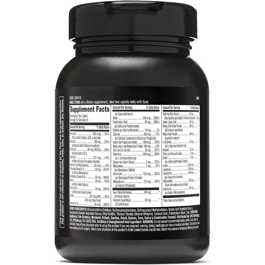 GNC Mega Men Prostate and Virility Supports Optimal Sexual Health and Prostate Health 90 Caplets