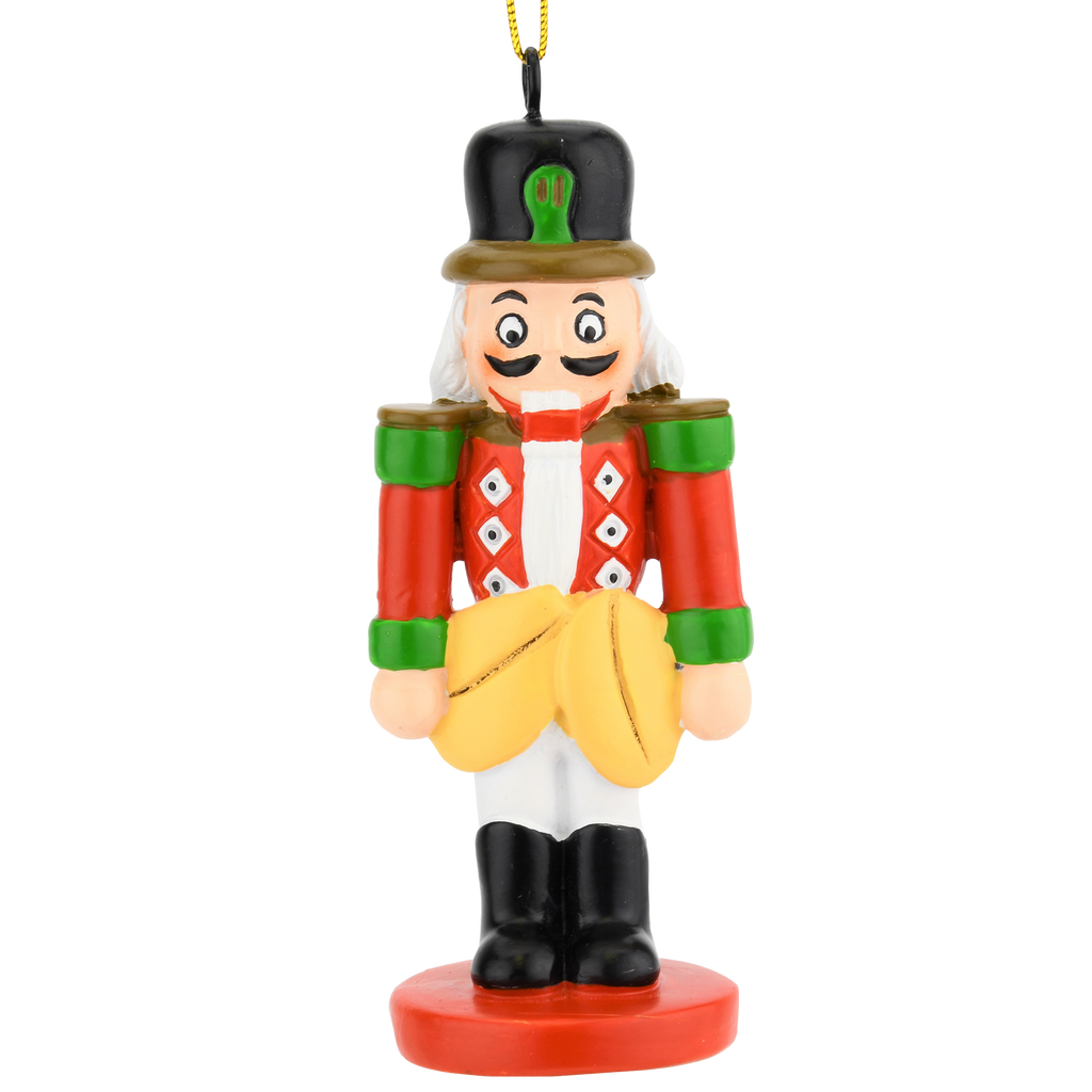 Funny Happy Nutcracker with Nuts Christmas Ornaments