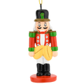 Funny Happy Nutcracker with Nuts Christmas Ornaments