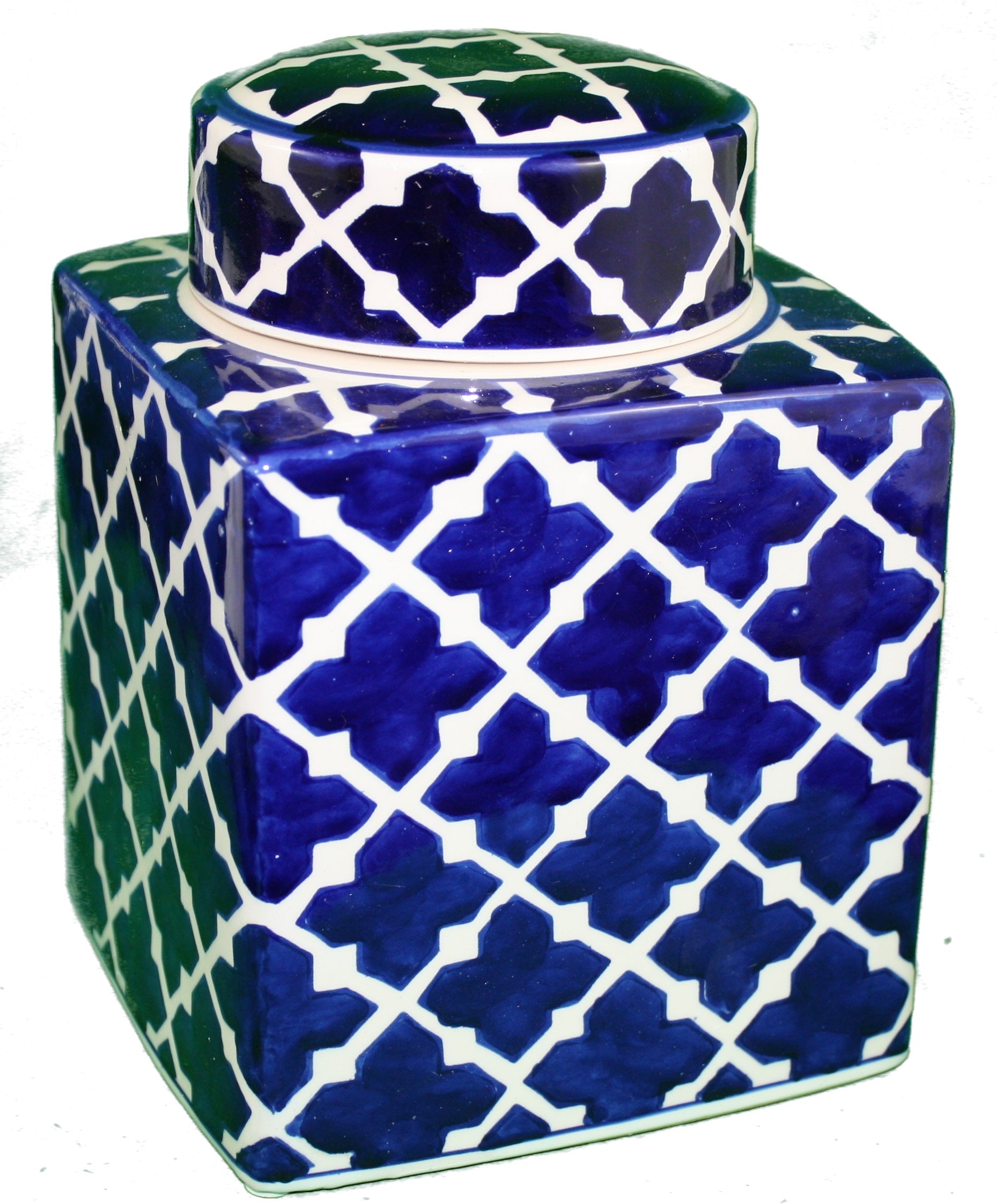 Ceramic Jar with Lid - 8.5 inch
