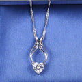 Guardian Angel Wing Necklace Made with Swarovski Crystal
