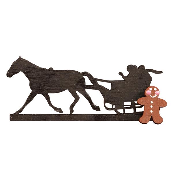 Covered Bridge One Horse Open Sleigh Ginger Cottage Collection
