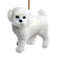 Furry Dog Ornament - Bichon Frise