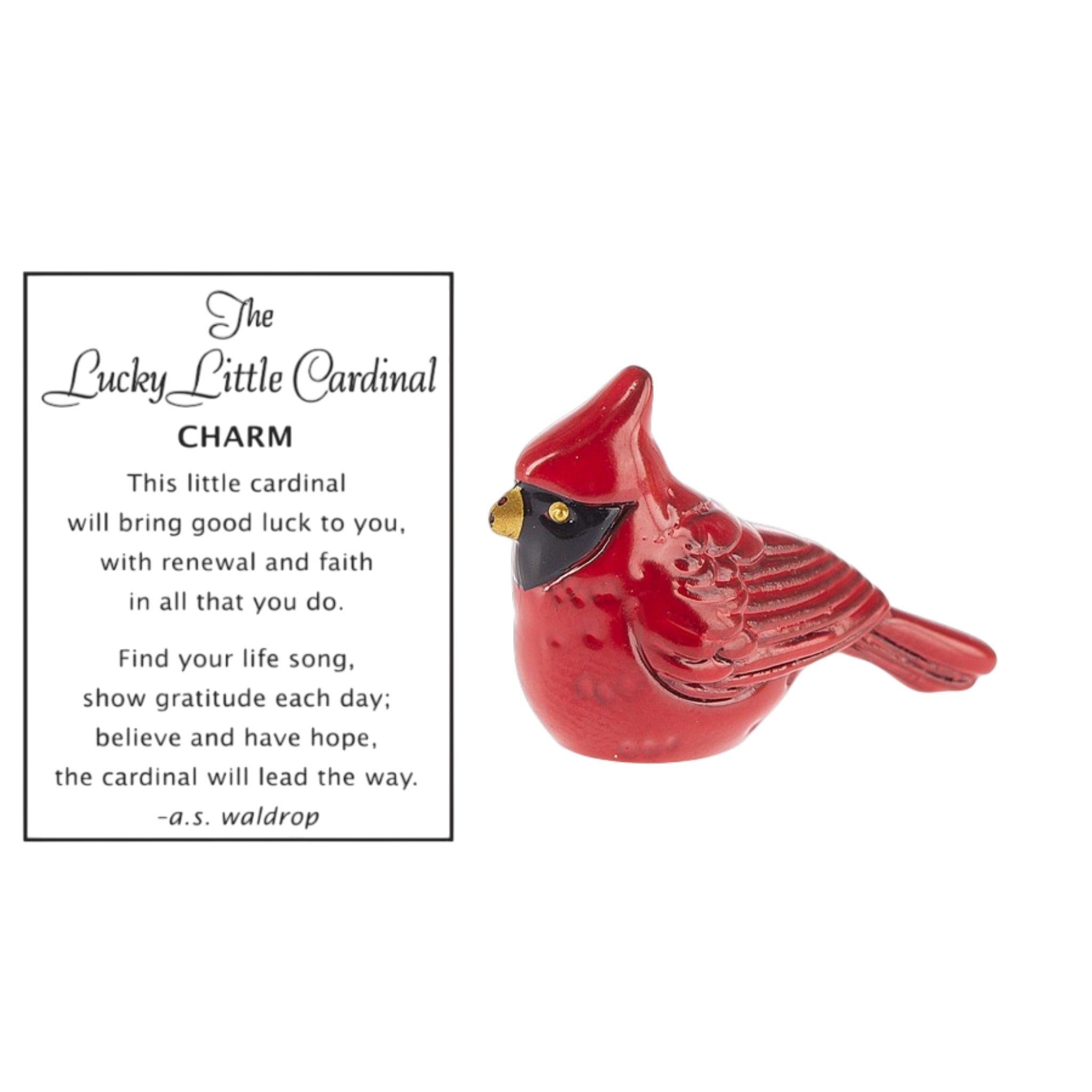 The Lucky Little Cardinal Charm