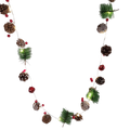 Lighted Pinecone Garland