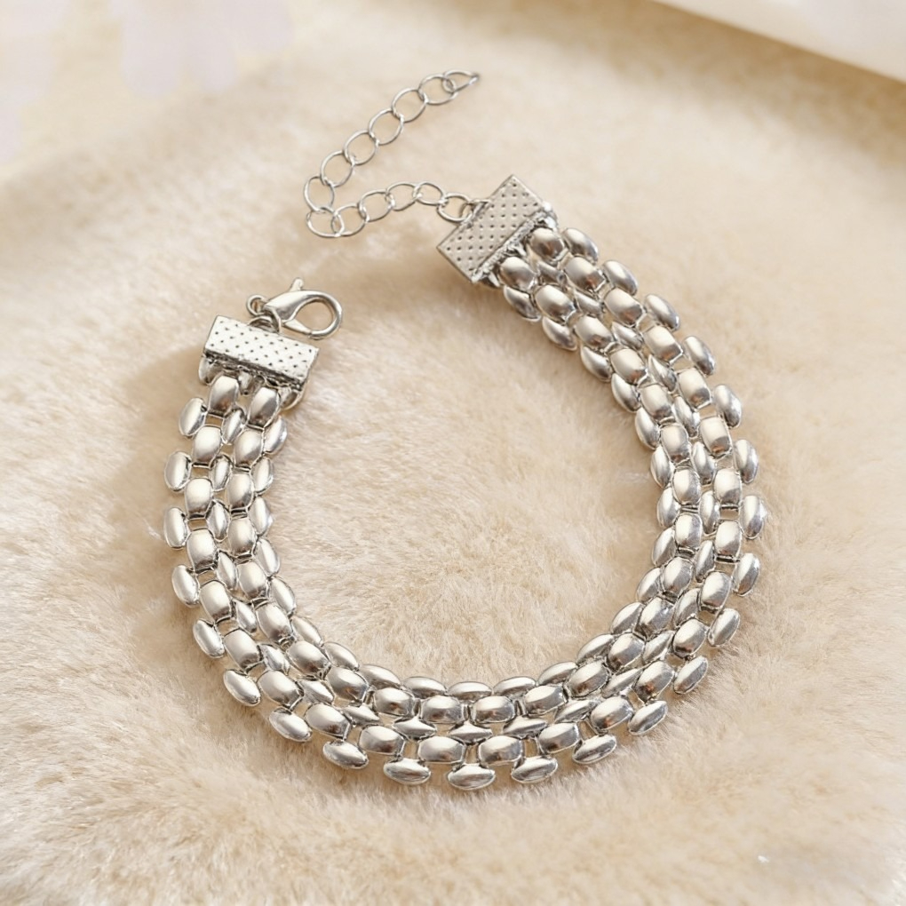 Y-Shaped Layered Necklace & Bracelet Set