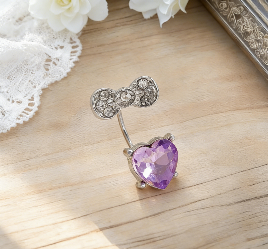 Cute Full Diamond Minnie Bow & Horseshoe Ear Cuffs