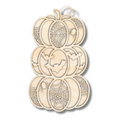 Unfinished Wood Layered Halloween Stacked Pumpkins Sign | 2 Layers | up to 46"