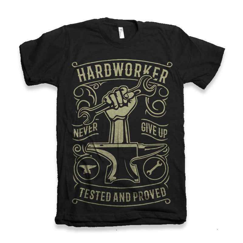 Hard Worker Men's Bamboo Viscose/Organic Cotton Short Sleeve Graphic T-Shirt