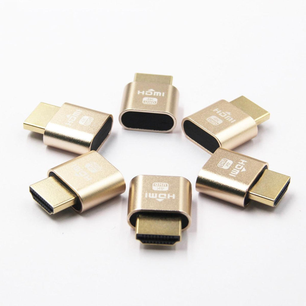 HDMI Virtual Display 4K HDMI Plug Display Cheat Virtual Plug HDMI High Resolution Virtual Monitor Display Emulator New Generation Headless Display Adapter Supports Up To 4K