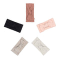 Rosewood Set - Cable Knit Knotted Headbands - 5 Pack