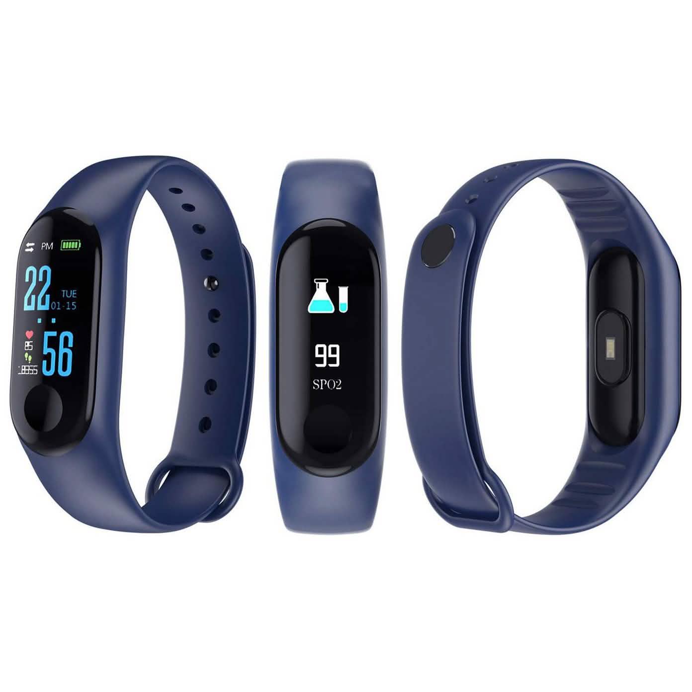 Heart-Rate and Sleep-Monitoring Activity Tracker with Color Display
