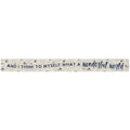 16 inch Shelf Sitter Sign - Wonderful World