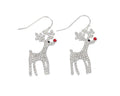 Sparkling Crystal Rudolph - Earrings
