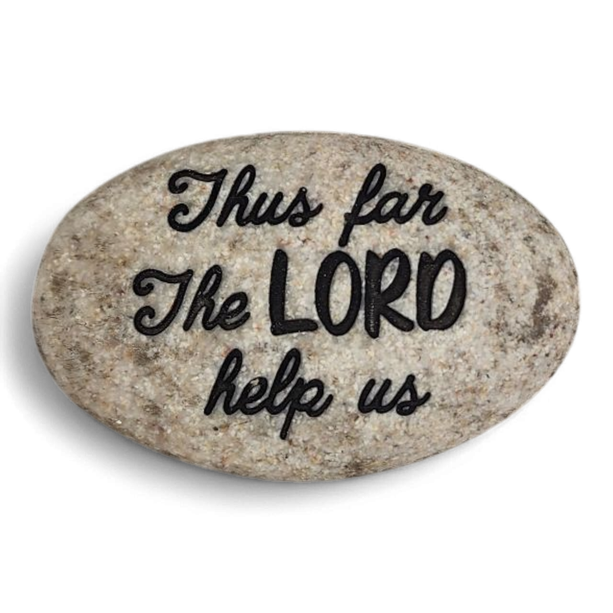 Scripture Stone - Thus Far the Lord Help Us
