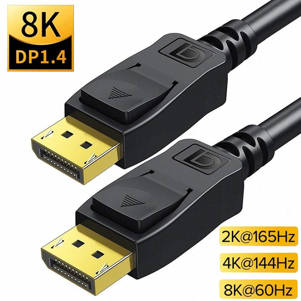 High Bandwidth 8K Display port cable to display port 4K@60Hz For  PC Laptop Monitor Projector