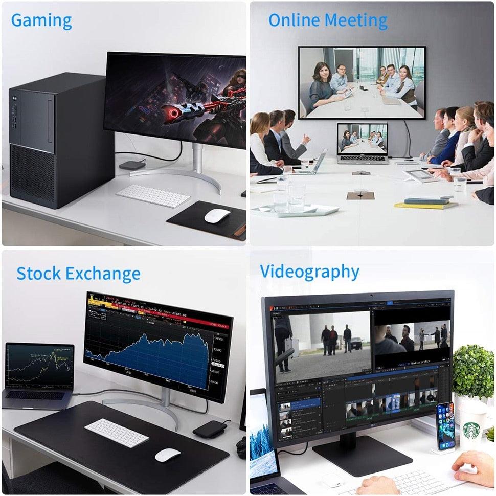 High Bandwidth 8K Display port cable to display port 4K@60Hz For  PC Laptop Monitor Projector