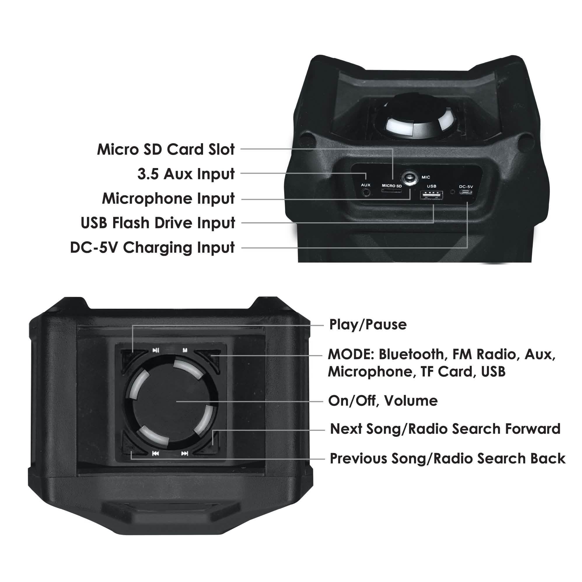 High Fidelity Wireless Tailgate LED Speaker