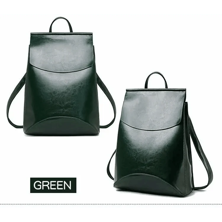 High Quality Leather Backpacks For Fashionable Women And Teenage Girls Large Capacity Shoulder Bagpack