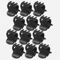 High Quality Newest 12 Pcs Black Plastic Mini Hairpin Claws Hair Clip Clamp for Ladies Hairgrip Barrettes Headwear Gorgeous Hair Accessories For Women