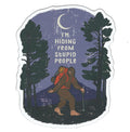Large Flex Magnet - Bigfoot - I am hiding from Stupid People