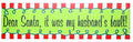 Vinyl Holiday Car Magnets - Dear Santa, It Was My Husband's Fault