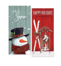 Christmas Money Card Holder - Snowman/Skis