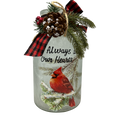 Always In Our Hearts Cardinal Holiday Jar