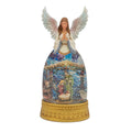 12 Inch Lighted Spinning Water Globe - Nativity Scene