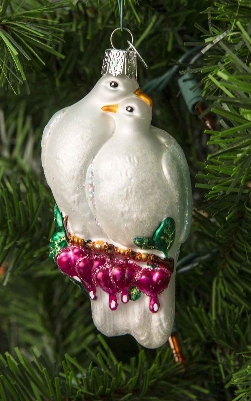 Old World Christmas Love Birds