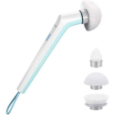 HOMITT Cordless Power Scrubber Electric with 3 Cleaning Brush Heads