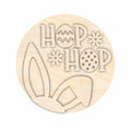 Unfinished Wood Hop Hop Easter Door Sign Kit | Wood Craft Cutouts | 1/4" Thick |