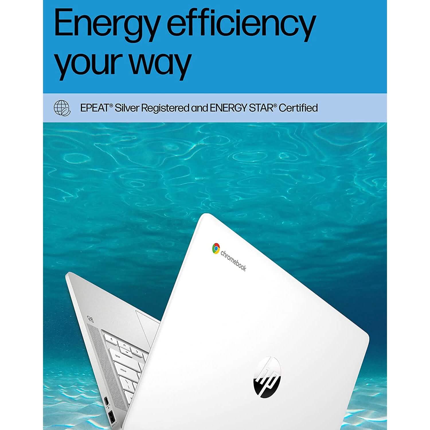HP Chromebook 14" Laptop Intel Celeron N4120 Processor 4GB RAM 64GB SSD (Refurbished)