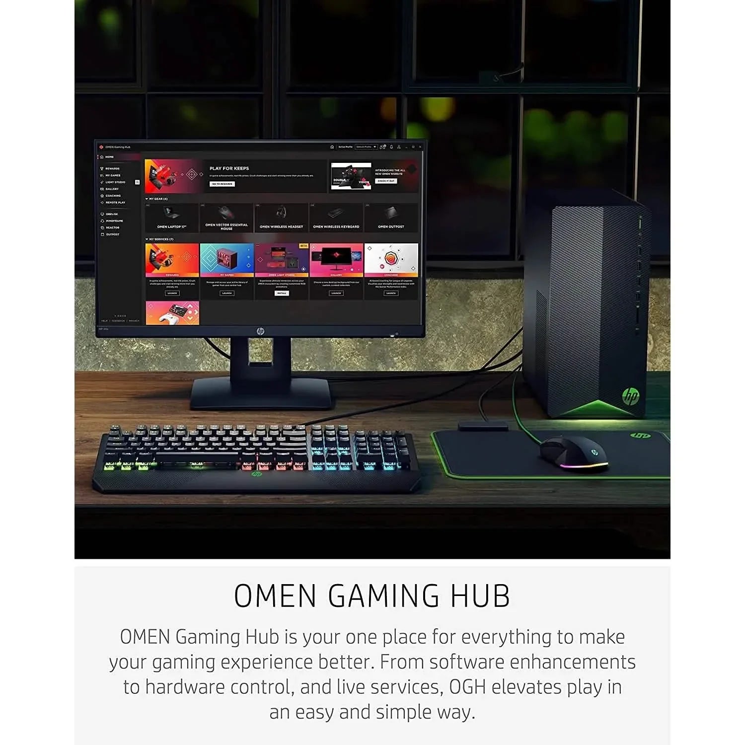 HP Pavilion Gaming PC AMD Ryzen 5 5600G Processor (Refurbished)