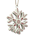 Scandi Holiday Snowflake  Tree Ornament