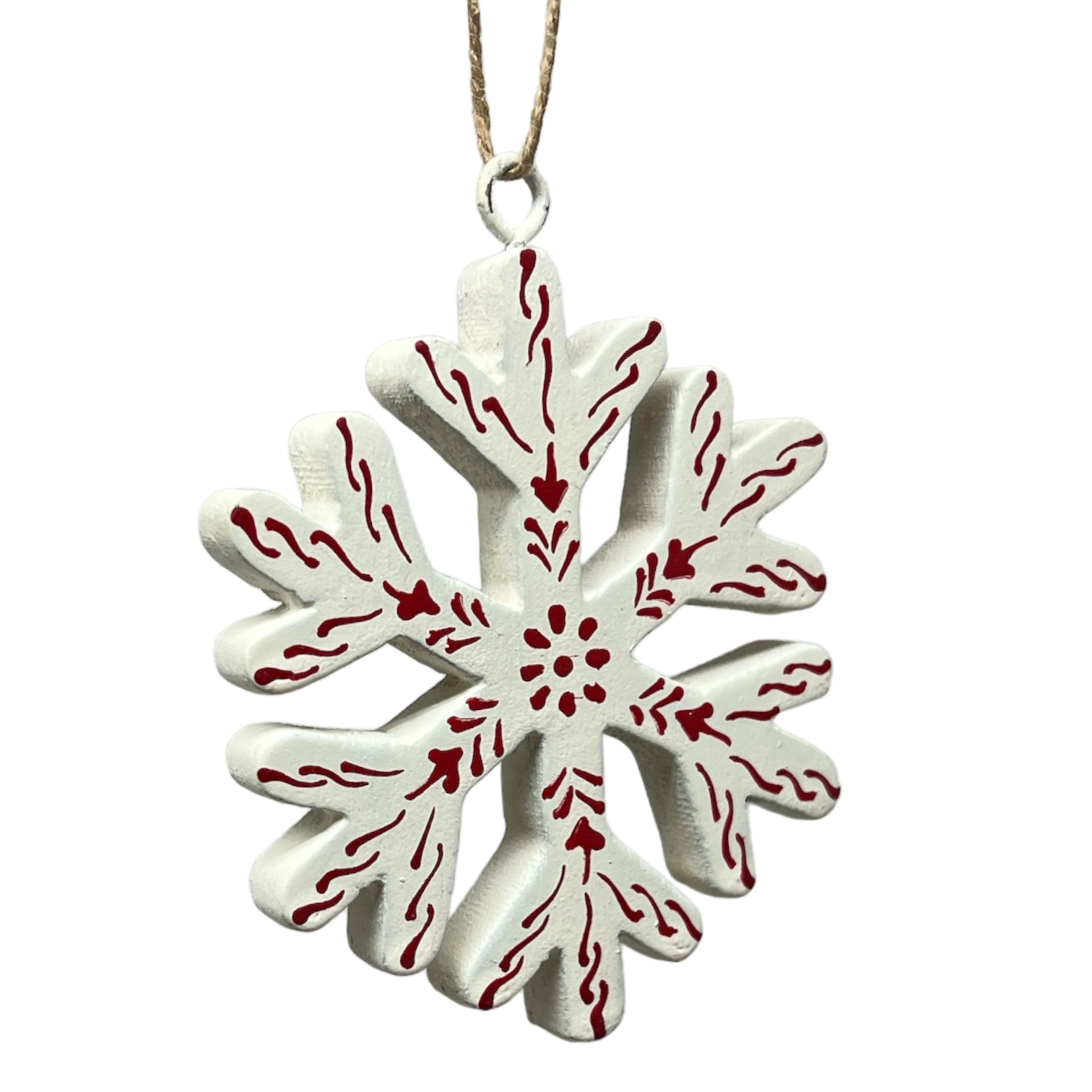 Scandi Holiday Snowflake  Tree Ornament
