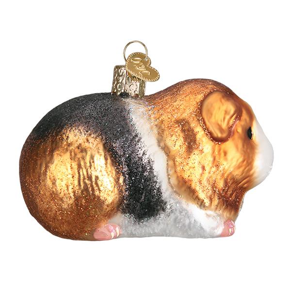 Guinea Pig Glass Ornament