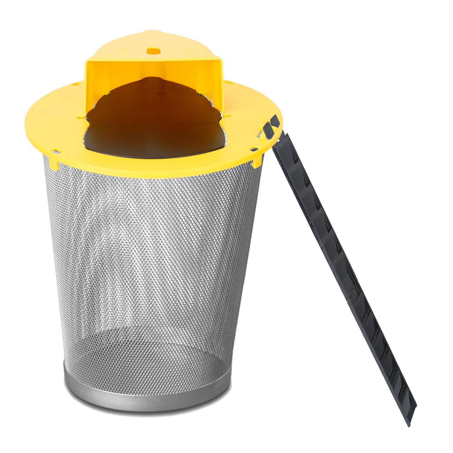 Humane Bucket Lid Mouse Trap with Ladder Auto Reset