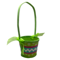 Basket Chevron/Dots Green - Green