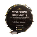 1200-Light Warm White LED Rice Light Set