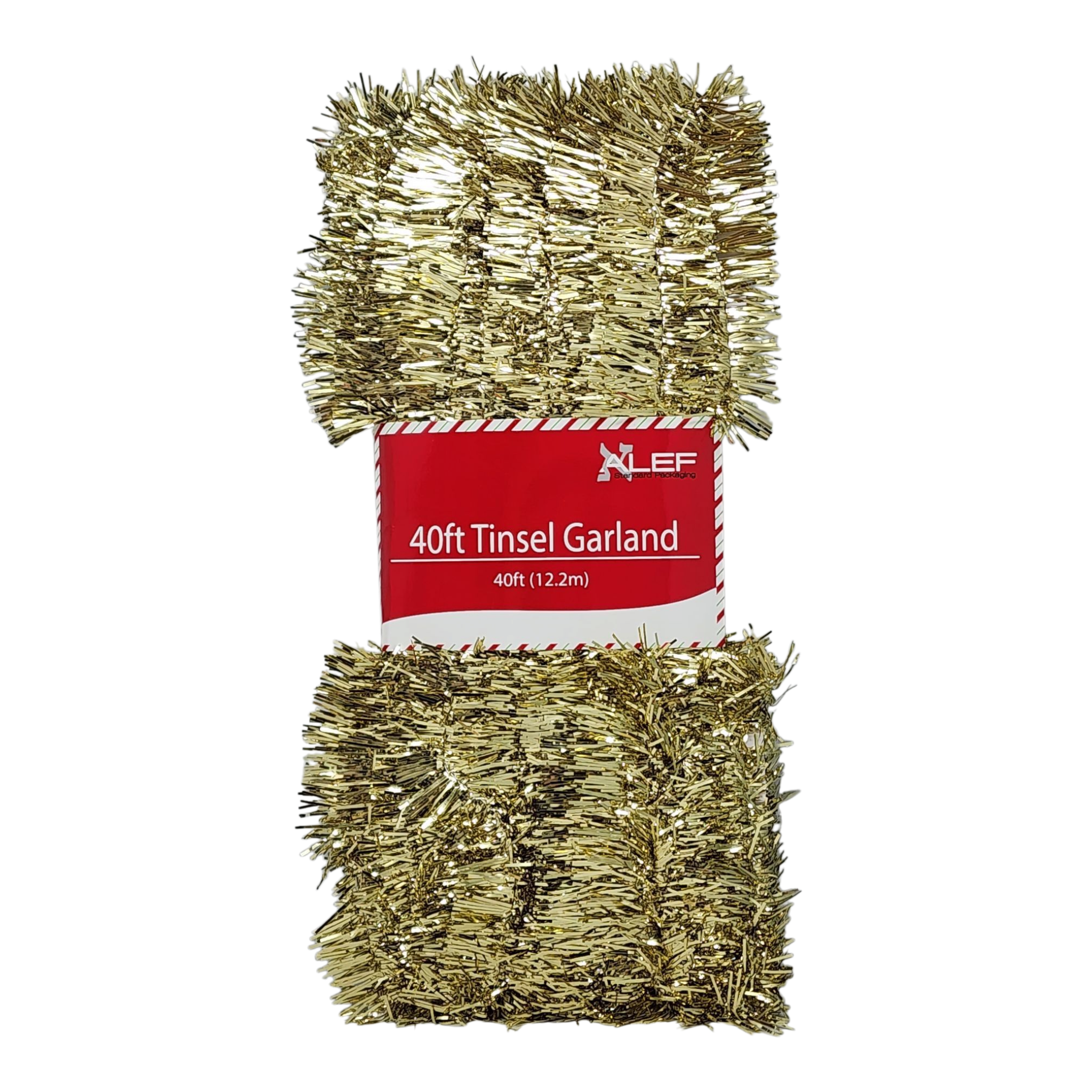 40 Feet Metallic Tinsel Garland - Gold