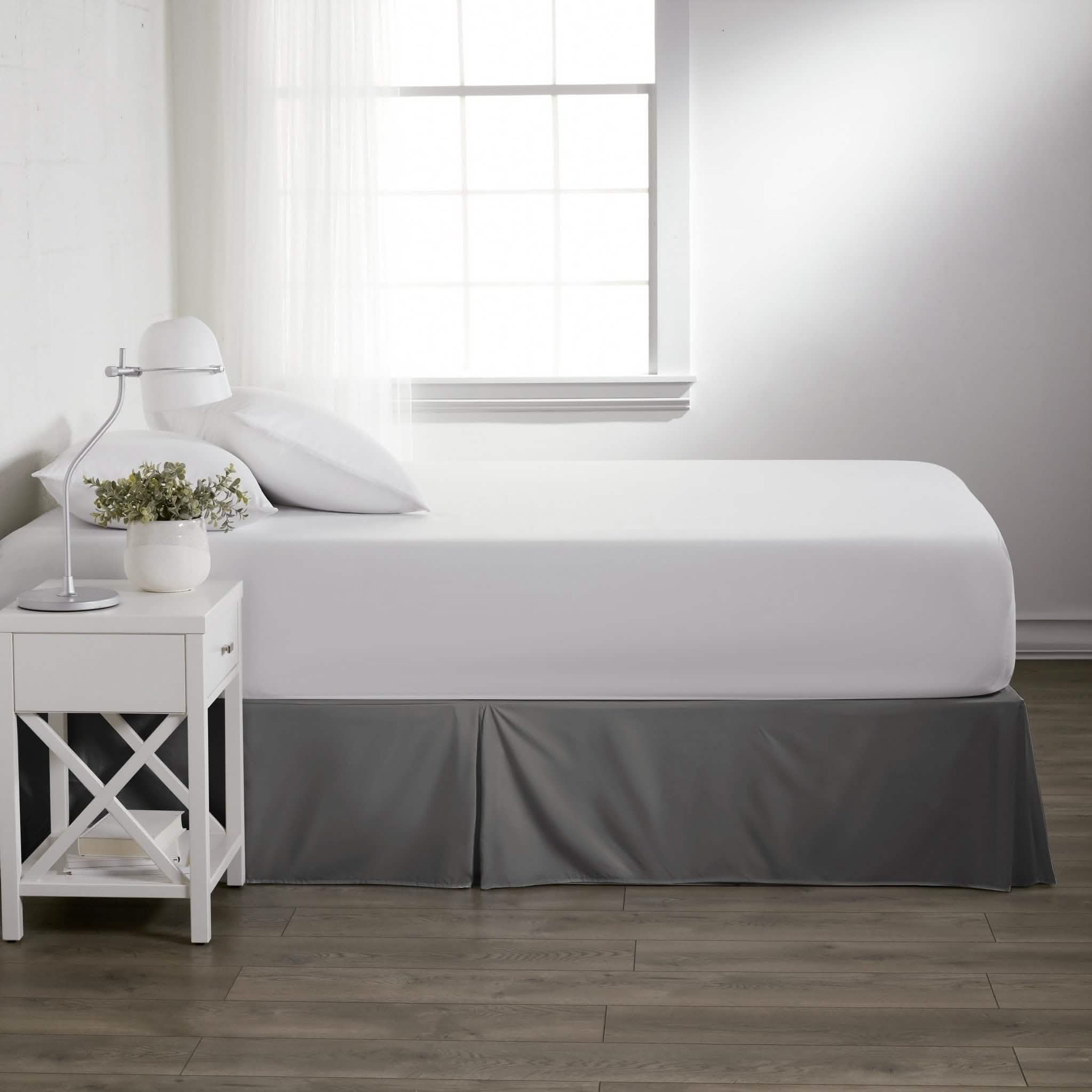 Hypoallergenic Pleated Premium Solid Bed Skirt