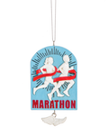 Marathon Runner With Dangle Ornament