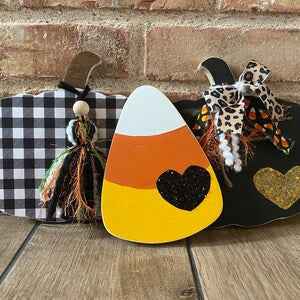 Unfinished Wood Candy Corn Shape - Halloween - Craft - up to 46" DIY
