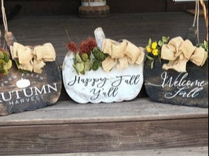 Unfinished Wood Pumpkin Silhouette - Craft- up to 46" DIY